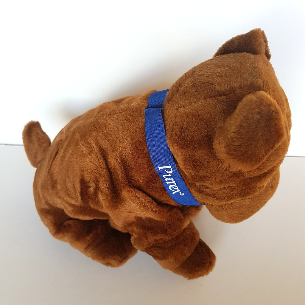 Purex ROLLY SHARPEI DOG 22cm Advertising Plush Soft Toy Stuffed Animal Puppy7