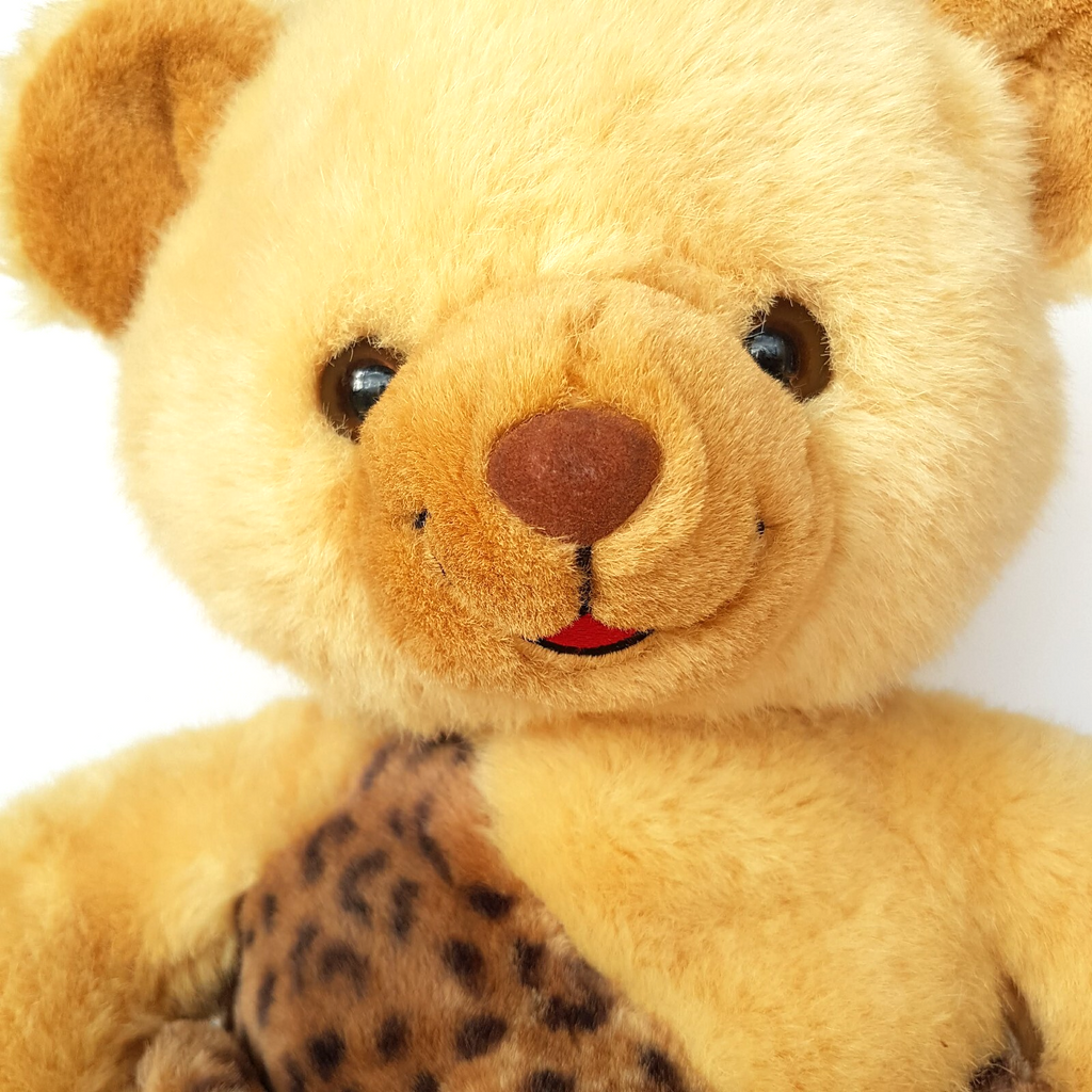 CAVEMAN Teddy Bear 33cm Plush Cuddly Stuffed Animal Soft Toy Clothes Leopard4