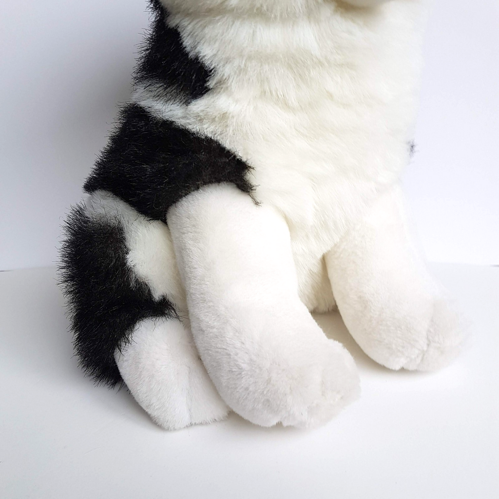 HUSKY DOG Puppy Plush Stuffed Animal 38cm Soft Toy Pet Blue Eyes Sitting Pet3