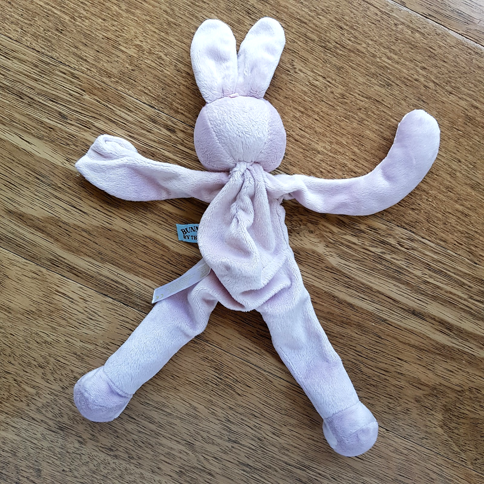 Pink BUNNY RABBIT RATTLE Plush Lovey Security Blanket Comforter Sleep Soft Toy2