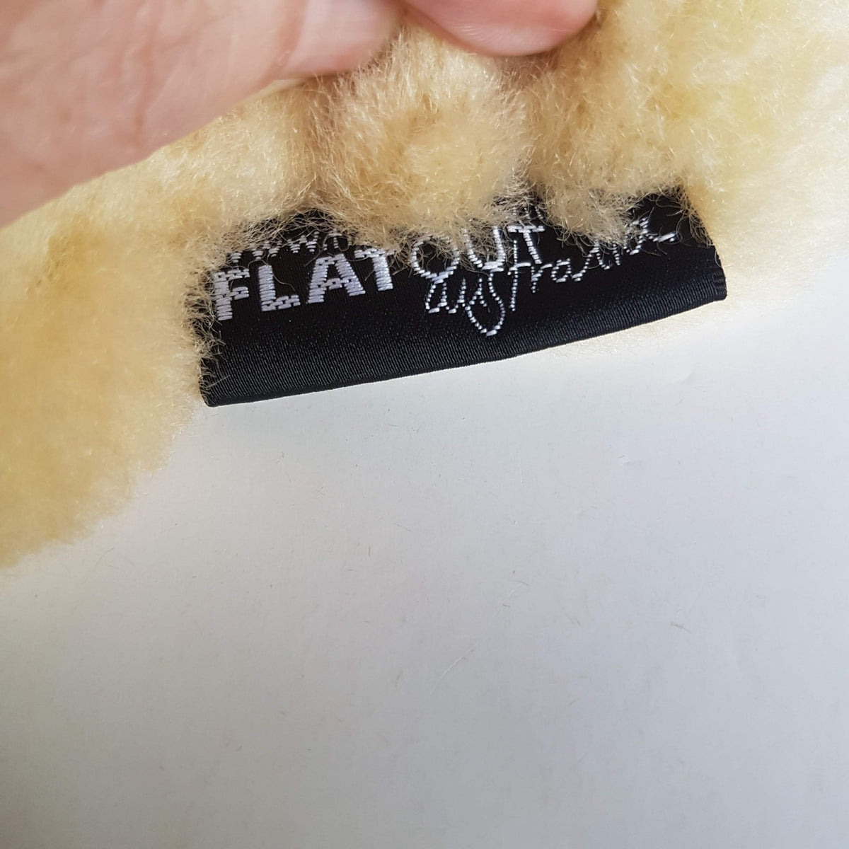 FLATOUT BEAR 19cm Australia Sheepskin Flat Out Plush Soft Toy Stuffed Animal4