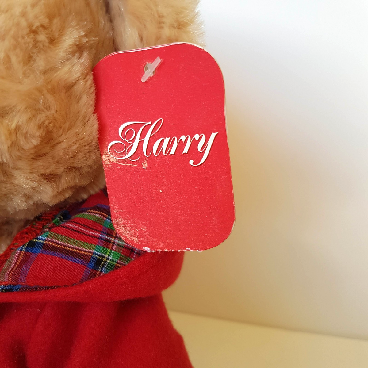 Korimco HARRY TEDDY BEAR Plush 34cm Red Coat Stuffed Animal Soft Toy TAGS Hoodie4