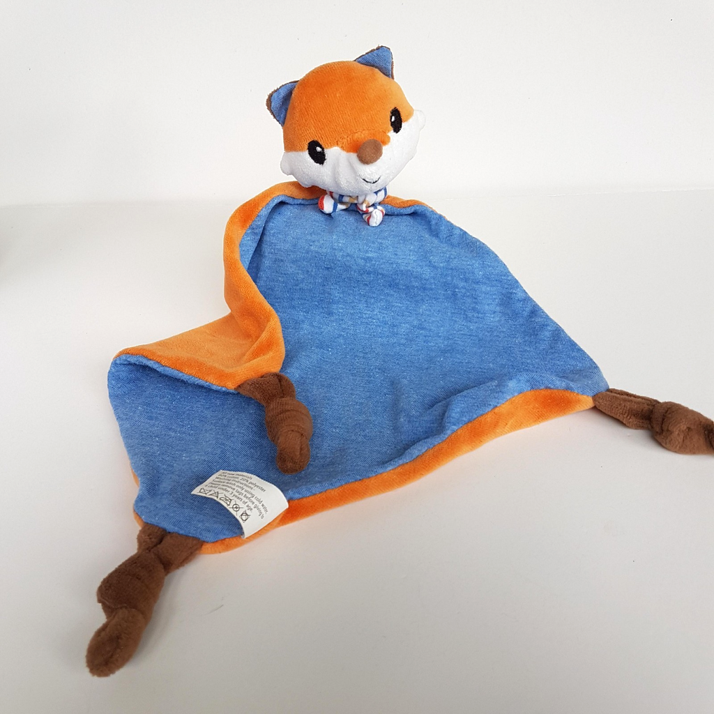 Tiger Tribe FOX Lovey Plush Velour Baby Comforter Security Blanket Soft Toy Cute0
