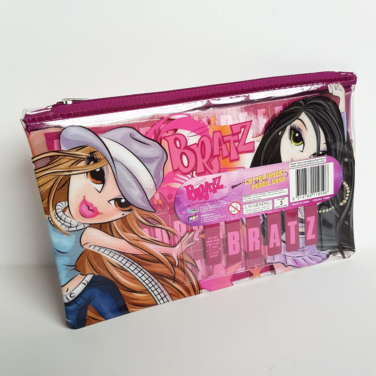 Y2K Bratz Doll PENCIL CASE Letter Insert Name Fashion Doll Retro Merchandise0