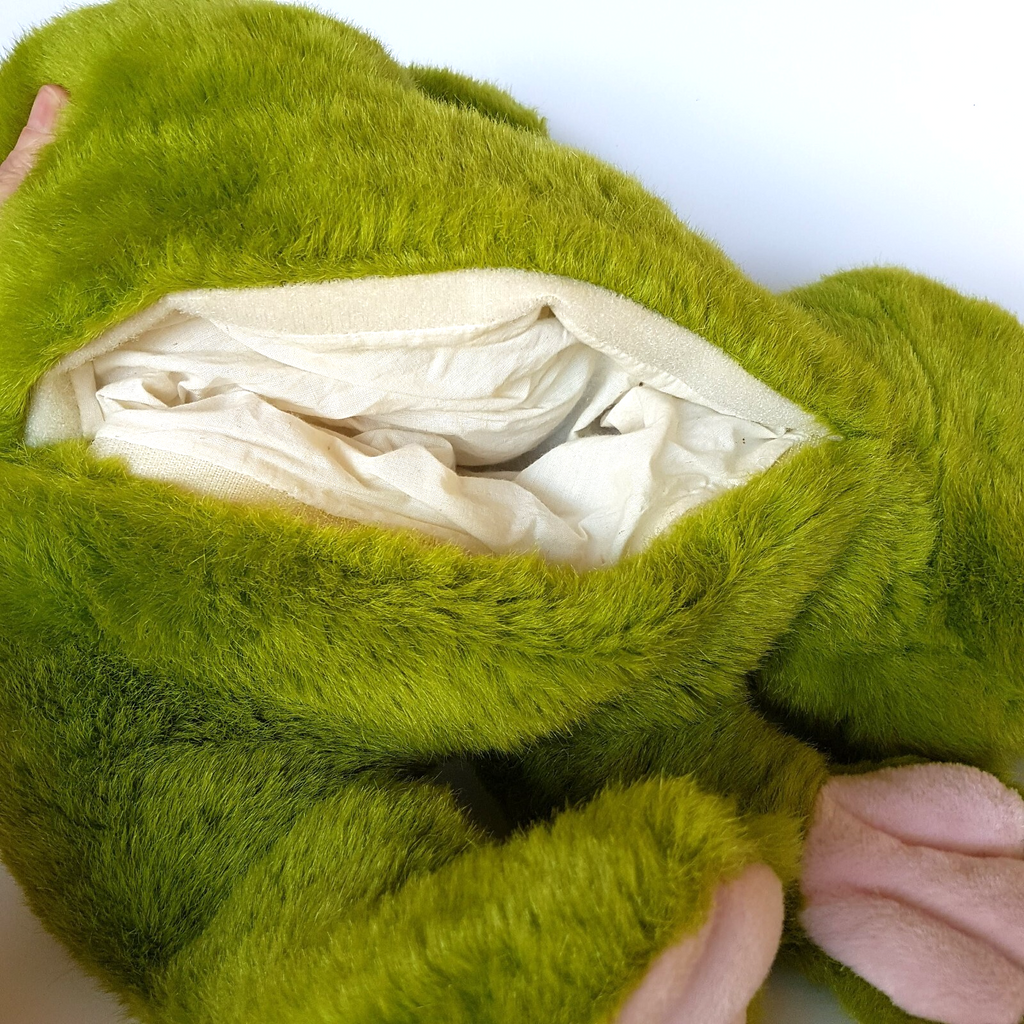 Cuddle Wit GREEN FROG Plush 41cm PILLOW Reptile Soft Toy Stuffed Animal POCKET9
