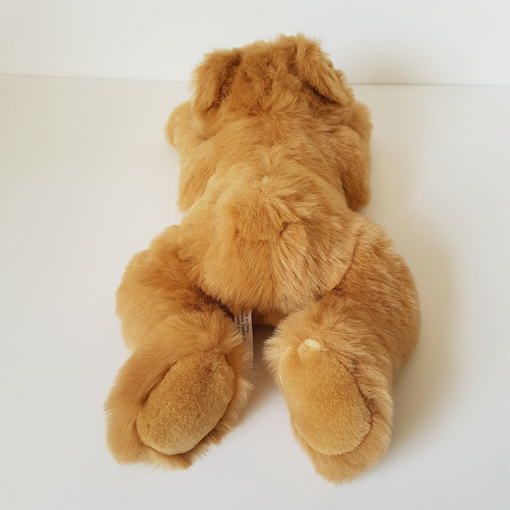 Caramel LAYING TEDDY BEAR Plush 48cm Stuffed Animal Soft Toy Cuddly Bensons Cute4