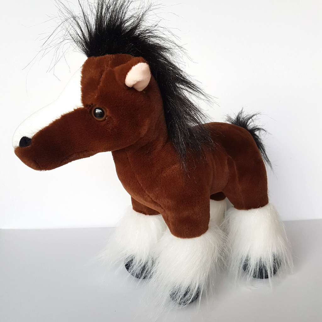 Korimco CLYDESDALE HORSE PONY Plush Stuffed Animal 30cm Equestrian Soft Toy Cute6