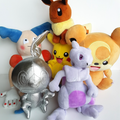 POKEMON PLUSH LOT Mr Mime Sobble Mewtwo Pikachu Eevee Plush Soft Toy Nintendo0