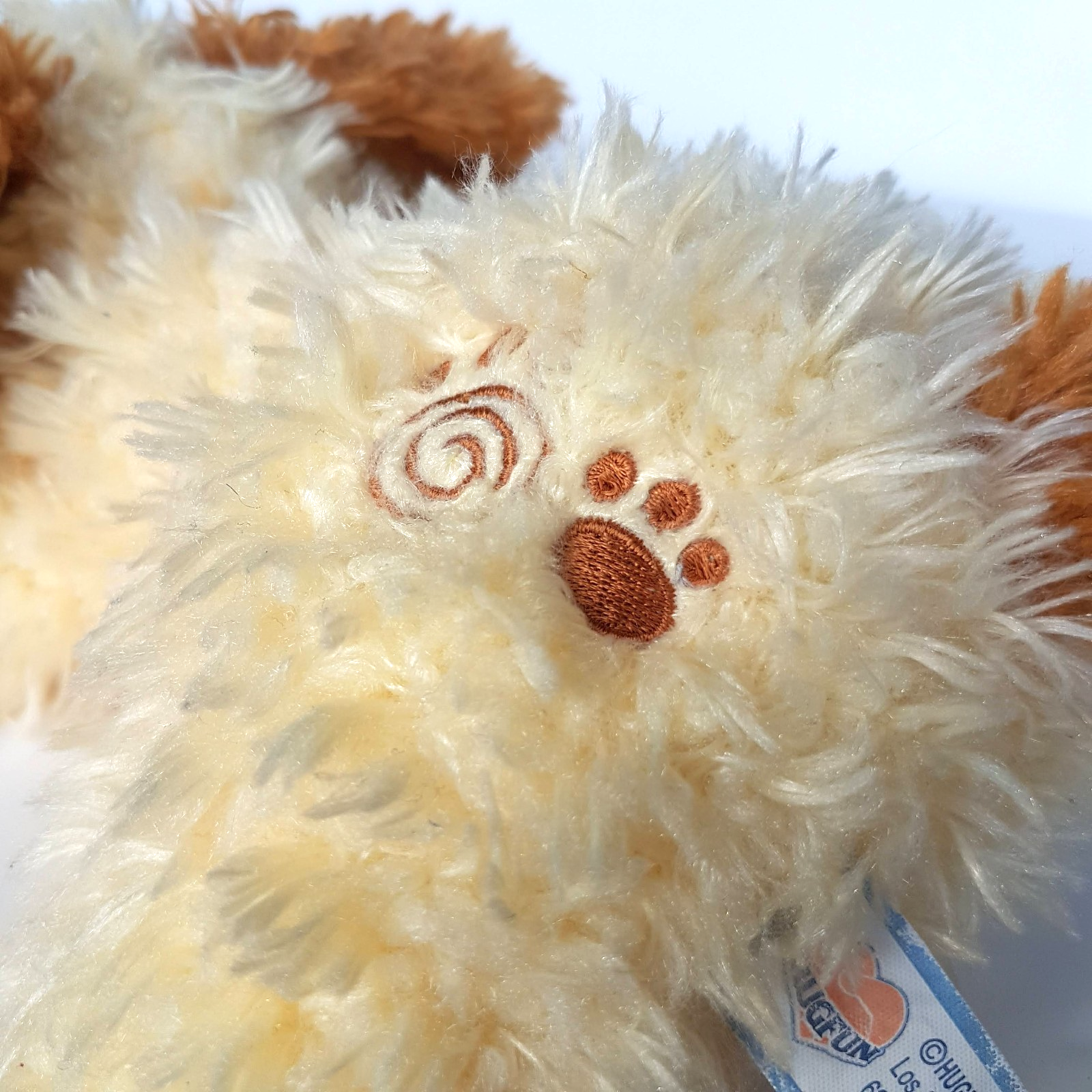 Floppy CREAM CARAMEL DOG Plush Hug Fun Puppy Stuffed Animal Soft Toy Cuddly6
