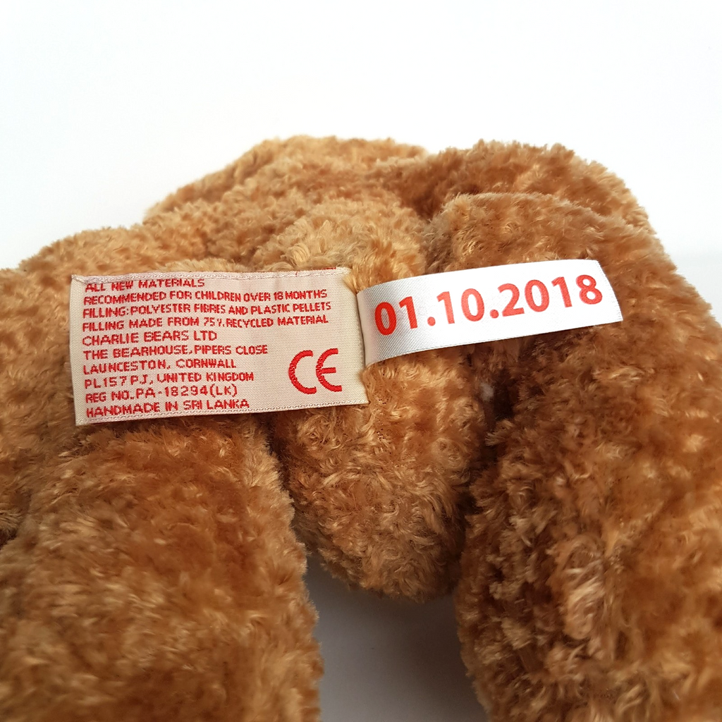 Alice's Bear Shop TEDDY BEAR by CHARLIE BEARS 31cm Soft Toy Stuffed Animal Cute9