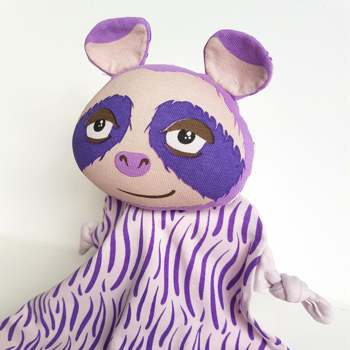 Wundersleep PURPLE SLOTH Baby Lovey Comforter Security Blanket Sleep Soft Toy5