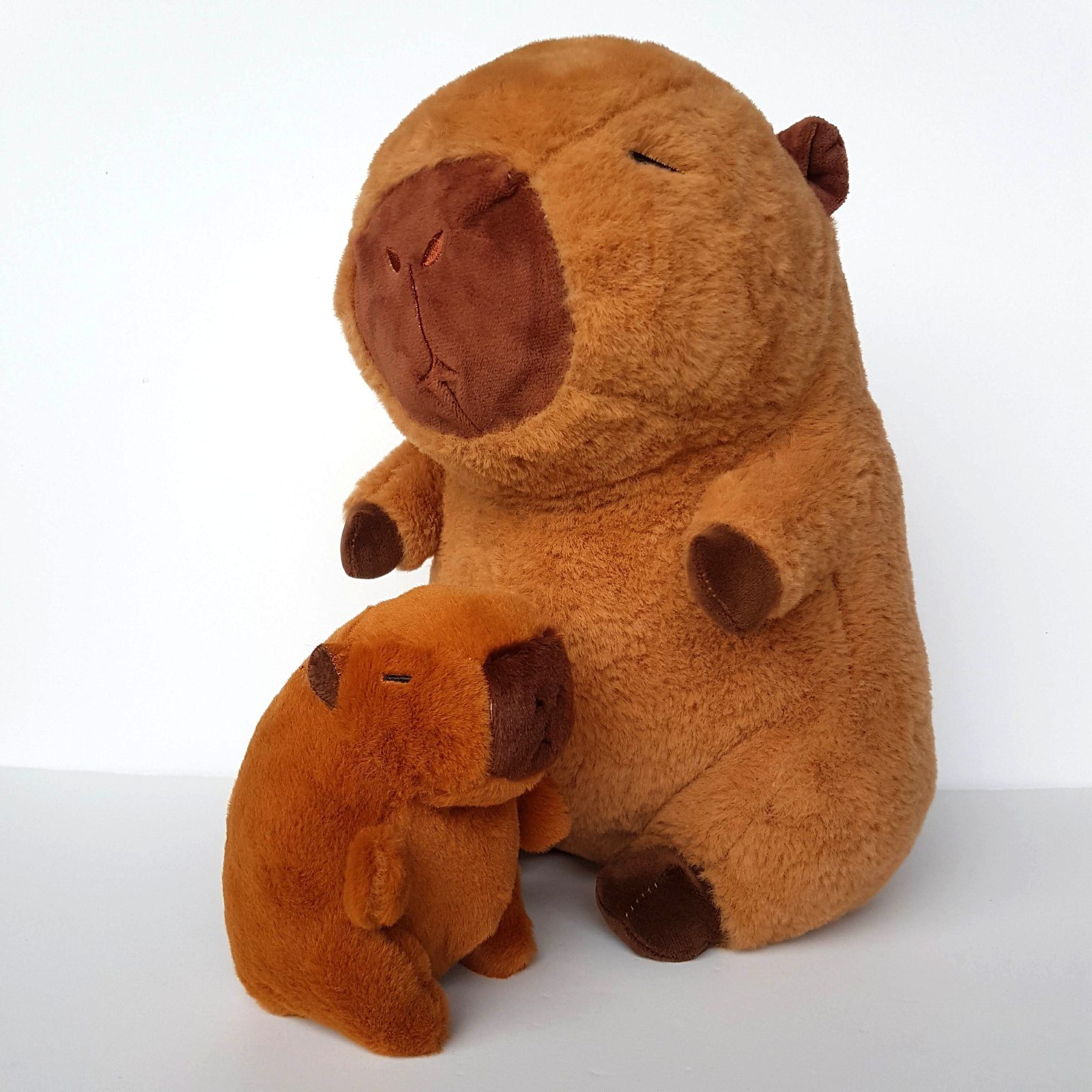 CAPYBARA MUM & BABY 30cm Plush Stuffed Animal Soft Toy Zoo Big Guinea Pig Toy2