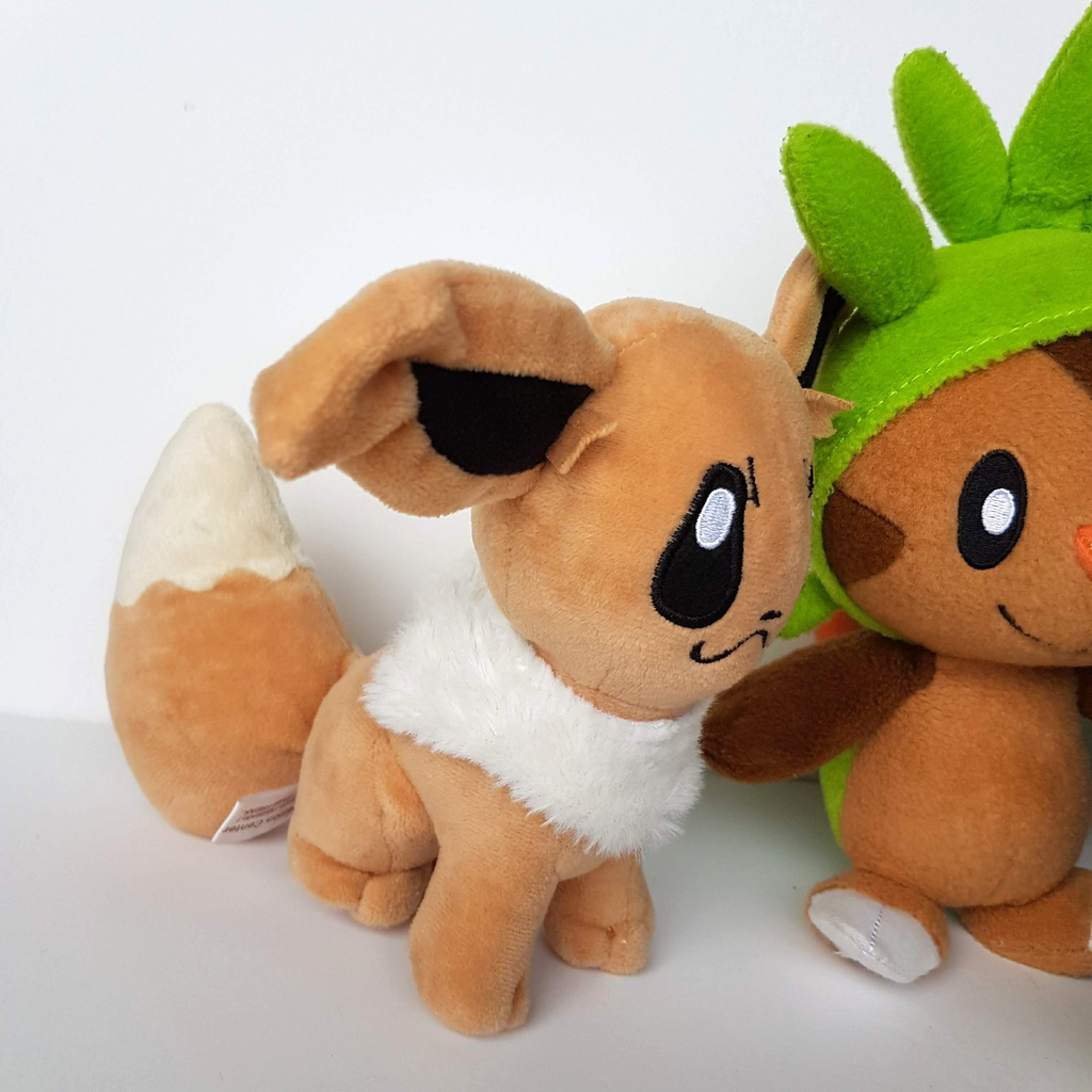 Pokemon CHESPIN ZORUA EEVEE Plush KEYCHAIN Toys Gaming Nintendo Soft Toy Bundle2