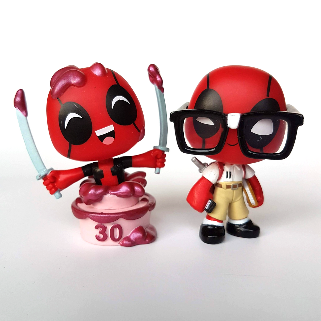 Funko Mystery Minis DEADPOOL 30th Anniversary + Nerd Action Figures Bobble Toys0