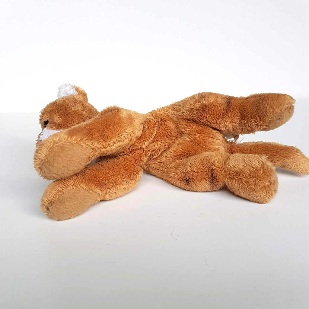 Yomiko Classics FLOPPY GINGER CAT CHRIS Stuffed Animal Soft Toy Floppy Beanbag8