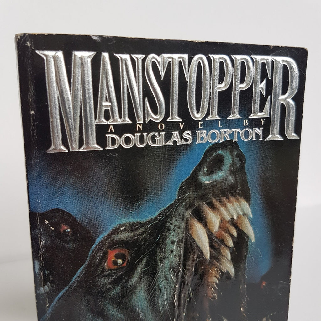 MANSTOPPER Douglas Borton Book Horror Paperback FIRST EDITION 1988 Scary Novel1