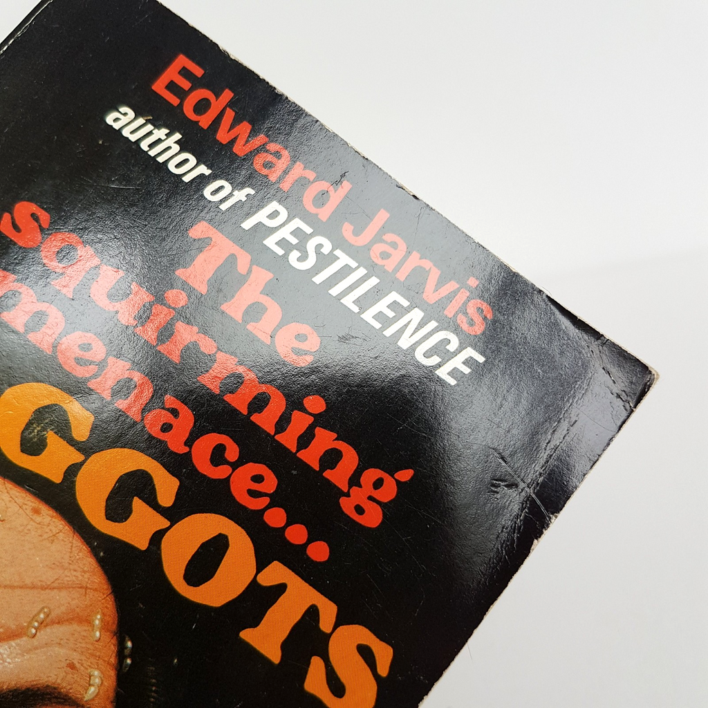 Rare 1986 MAGGOTS Edward Jarvis Book Horror Paperback Scary Novel Collectible8