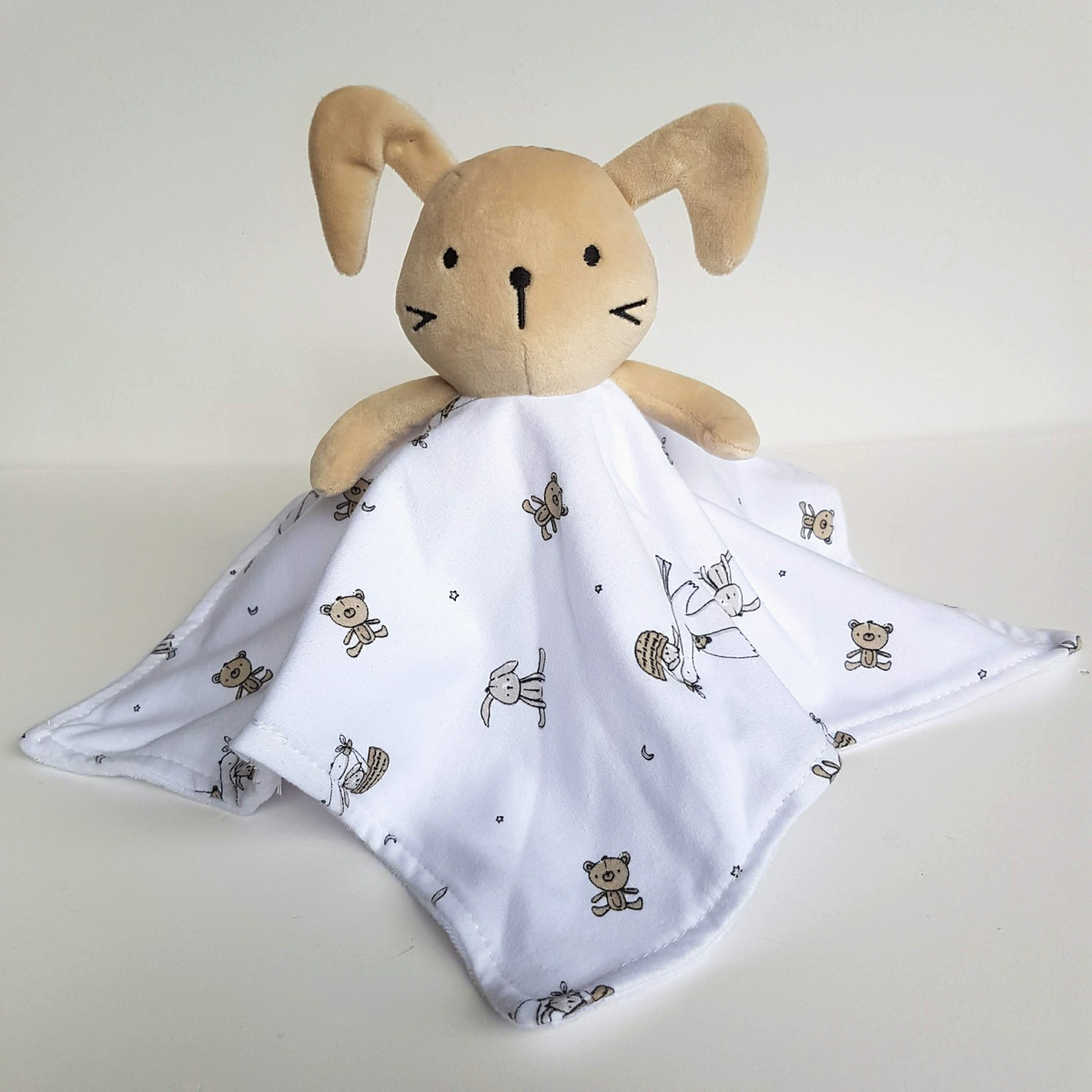 Rock A Bye Baby RABBIT Lovey Cartoon Security Comforter Sleep Soother Soft Toy0