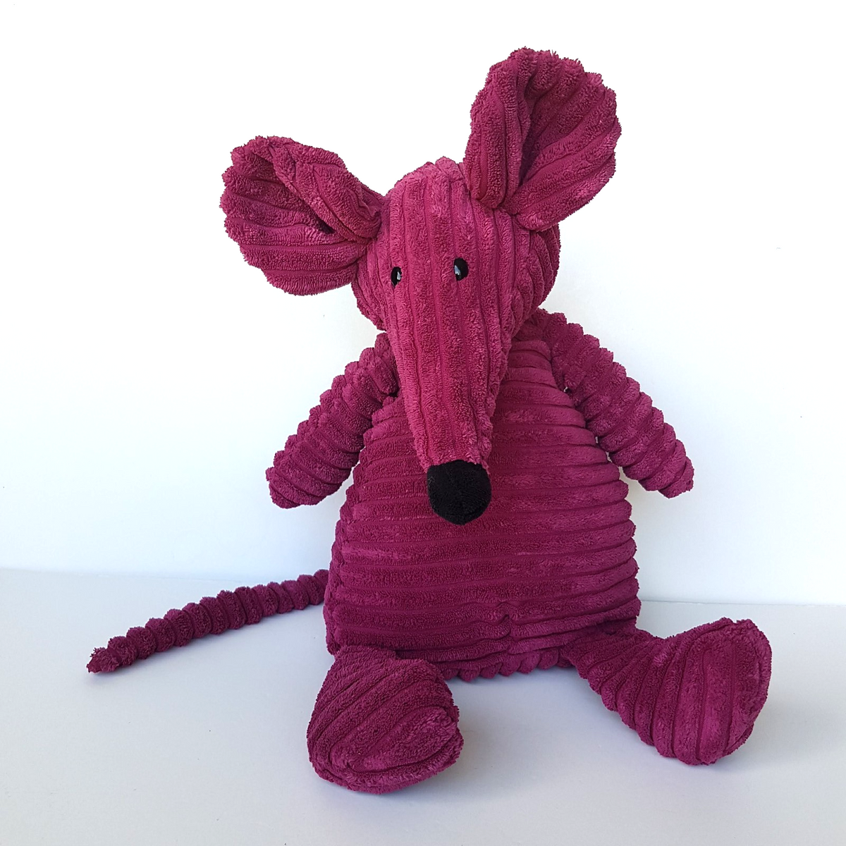 Jellycat Cordy Roy RAT MOUSE Burgundy Soft Toy Stuffed Animal 42cm Corduroy Cute0