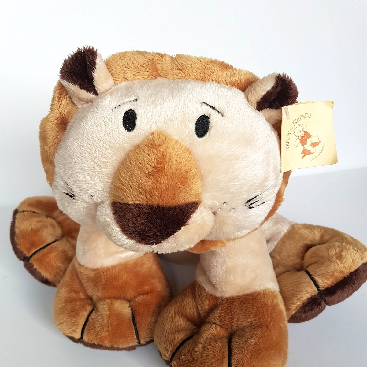 Teddy & Friends LION LEOPOLD Plush Floppy 23cm Wild Cat Stuffed Animal Soft Toy1