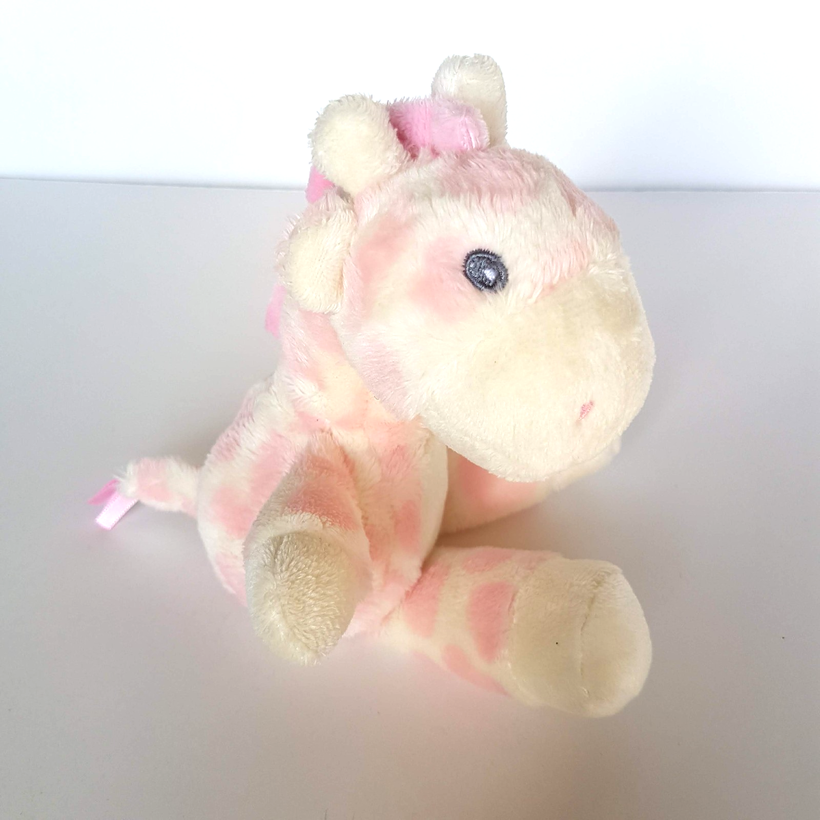 Gigio PINK GIRAFFE RATTLE Lovey Pink Plush Stuffed Animal Baby Soft Toy Cute Toy5