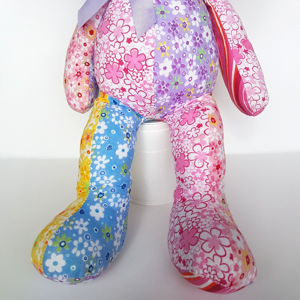 Gund FANCIFUL COLLECTION Bunny Rabbit 42cm Patchwork Plush Stuffed Animal Toy2