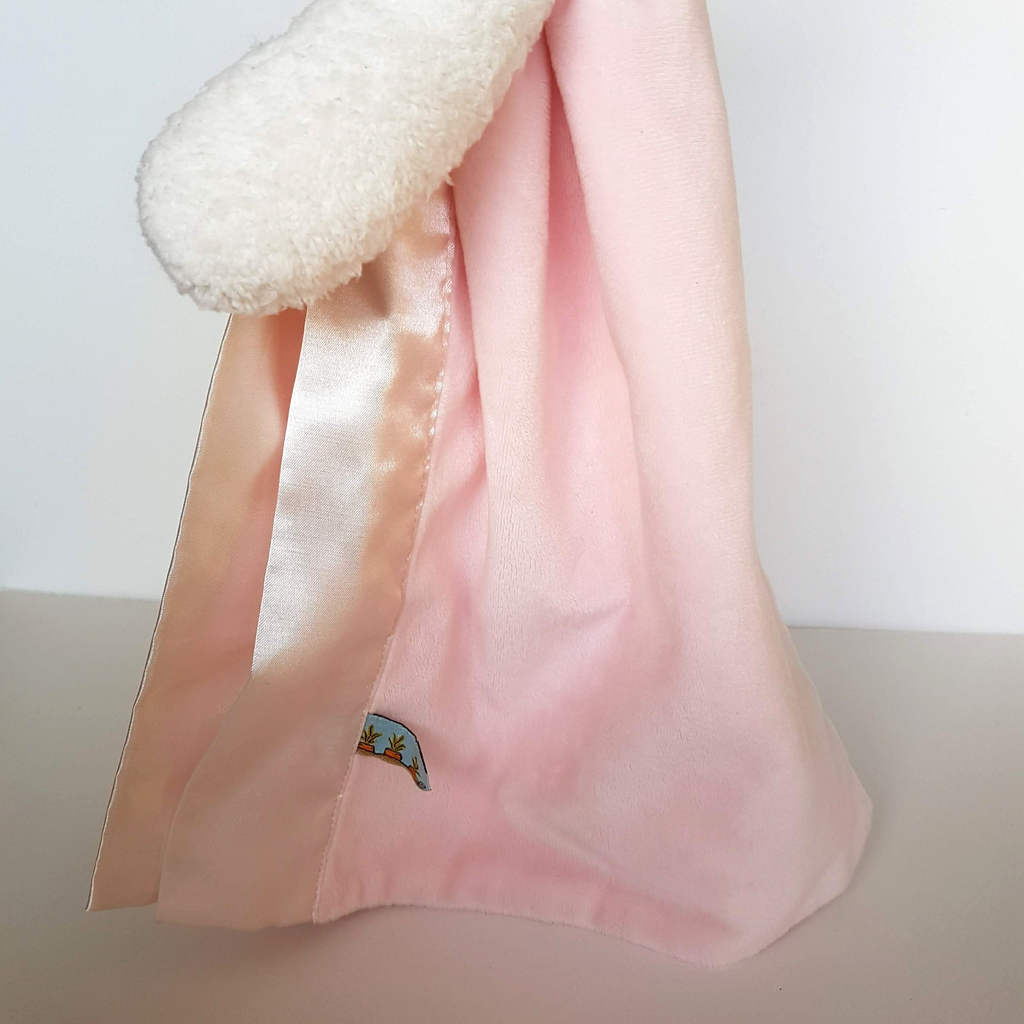 Bunnies By The Bay LOVEY + RATTLE SET Plush Security Comforter Blanket Soft Toy10