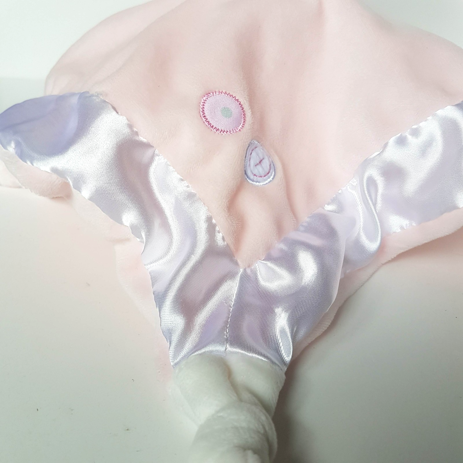 4Baby PINK BUNNY Lovey Plush Baby Rabbit Security Comforter Blanket Soft Toy2