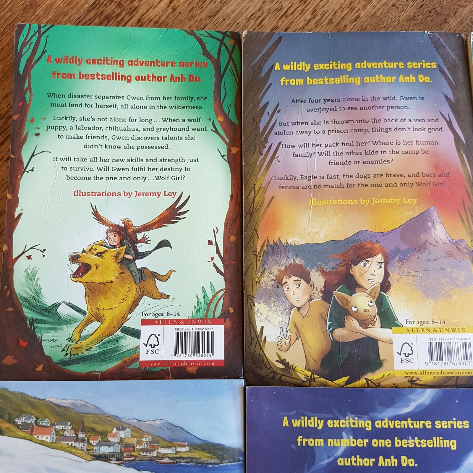 Anh Do WOLF GIRL 1 8 Fantasy Book Bundle Lot Kids Paperback Illustrated Novel12