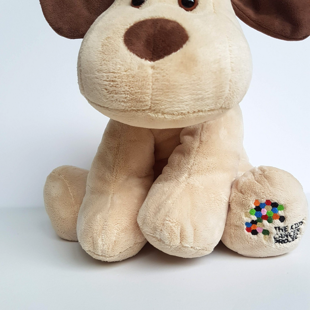 Large MAX DOG Puppy 29cm Stuffed Animal Floppy Soft Toy Kids' Cancer Project3
