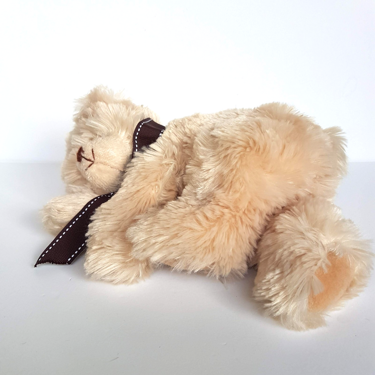Tan SLEEPING TEDDY BEAR 29cm Plush Soft Toy Stuffed Animal Cuddly Floppy Toy2