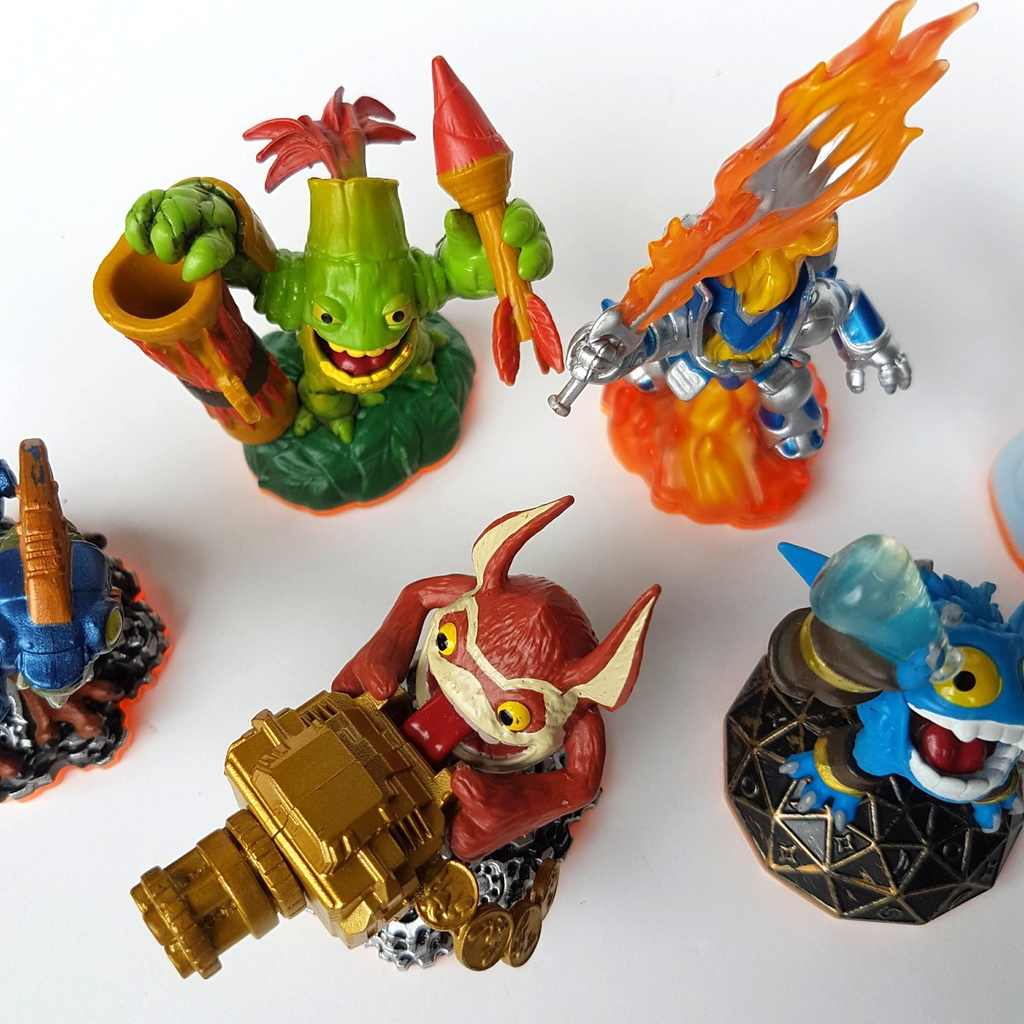 Skylanders GIANTS LOT Drobot LightCore Ignitor Sonic Boom Pop Fizz Zook Trigger5