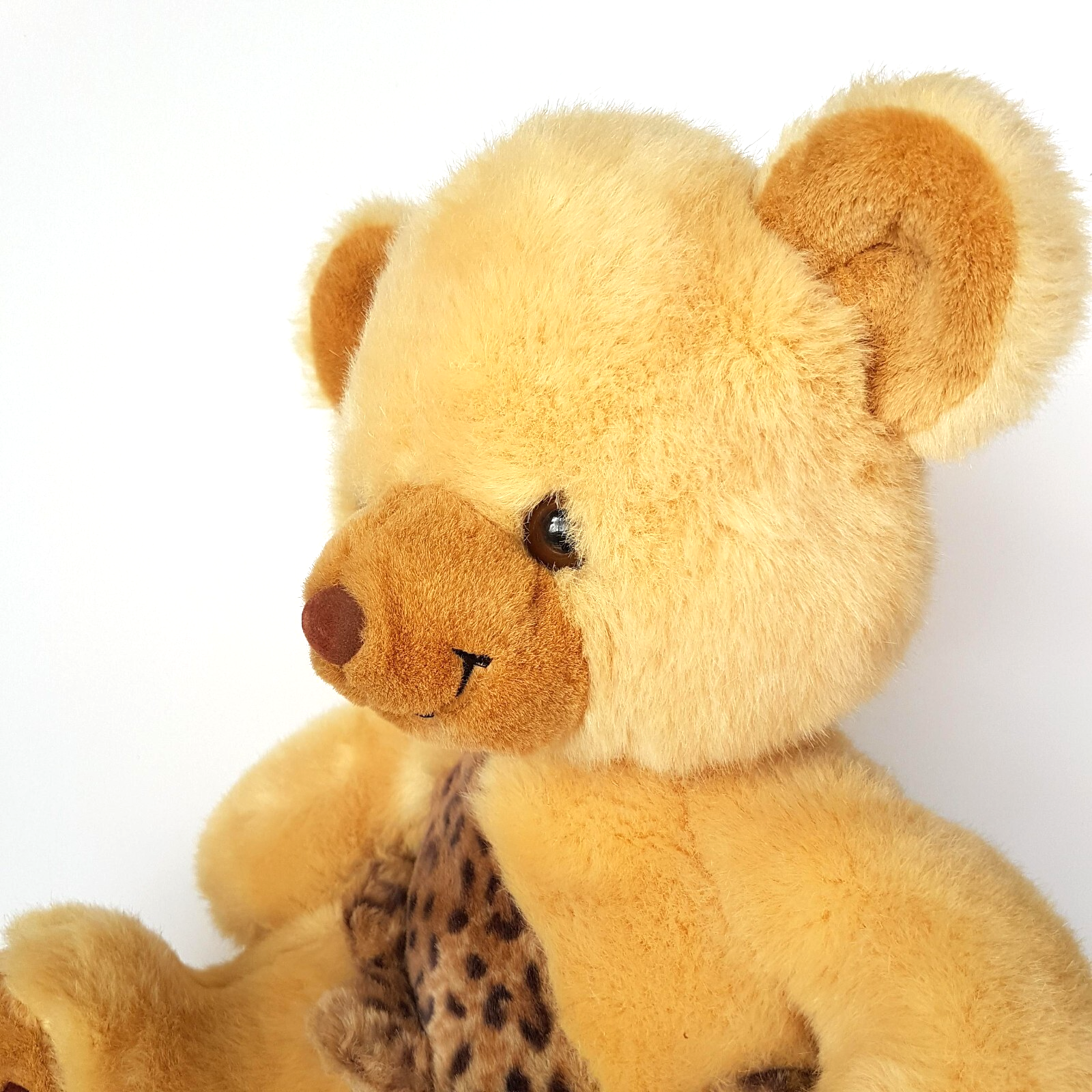 CAVEMAN Teddy Bear 33cm Plush Cuddly Stuffed Animal Soft Toy Clothes Leopard2