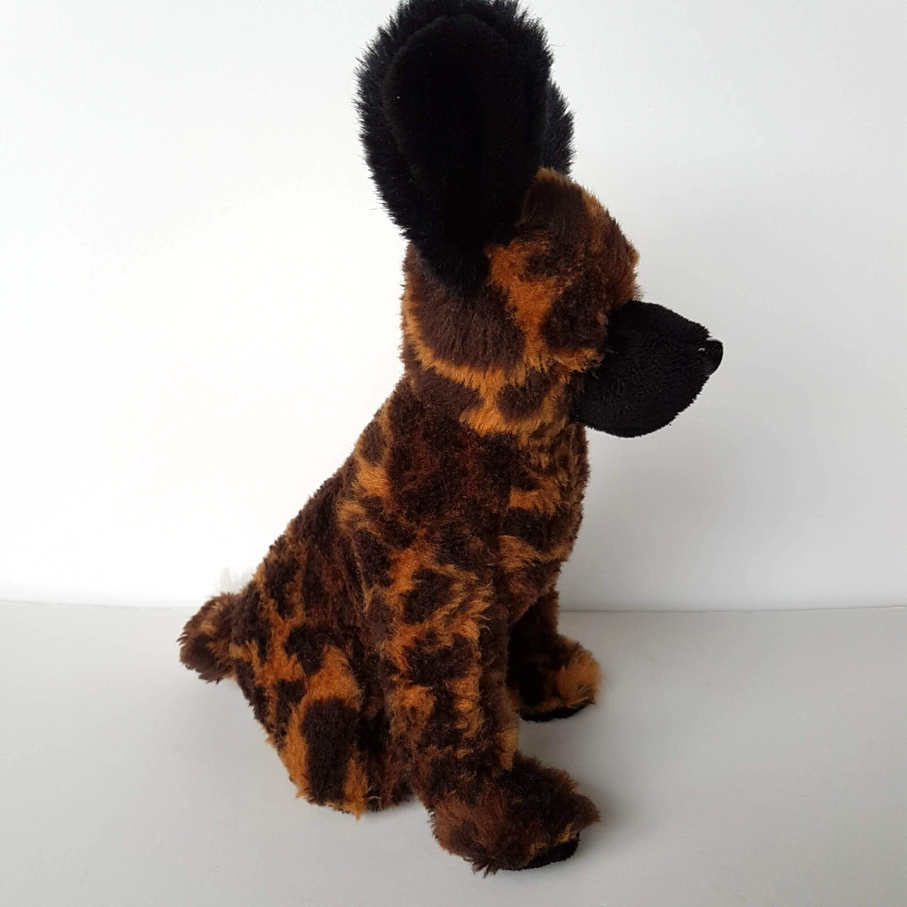 AFRICAN WILD DOG Plush PAINTED WOLF Hyena  27cm Stuffed Animal Soft Toy Safari2