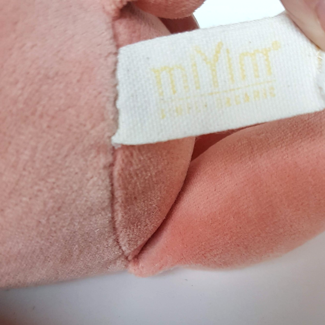 MiYim PINK VELOUR BUNNY Rabbit Rattle Plush 31cm Stuffed Animal Soft Toy Cute7