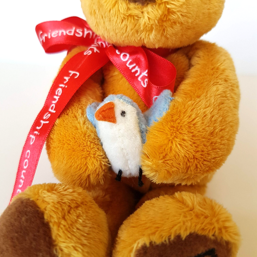 Gund NEWTONS LAW Teddy Bear Plush 27cm Stuffed Animal Soft Toy Friendship Counts9