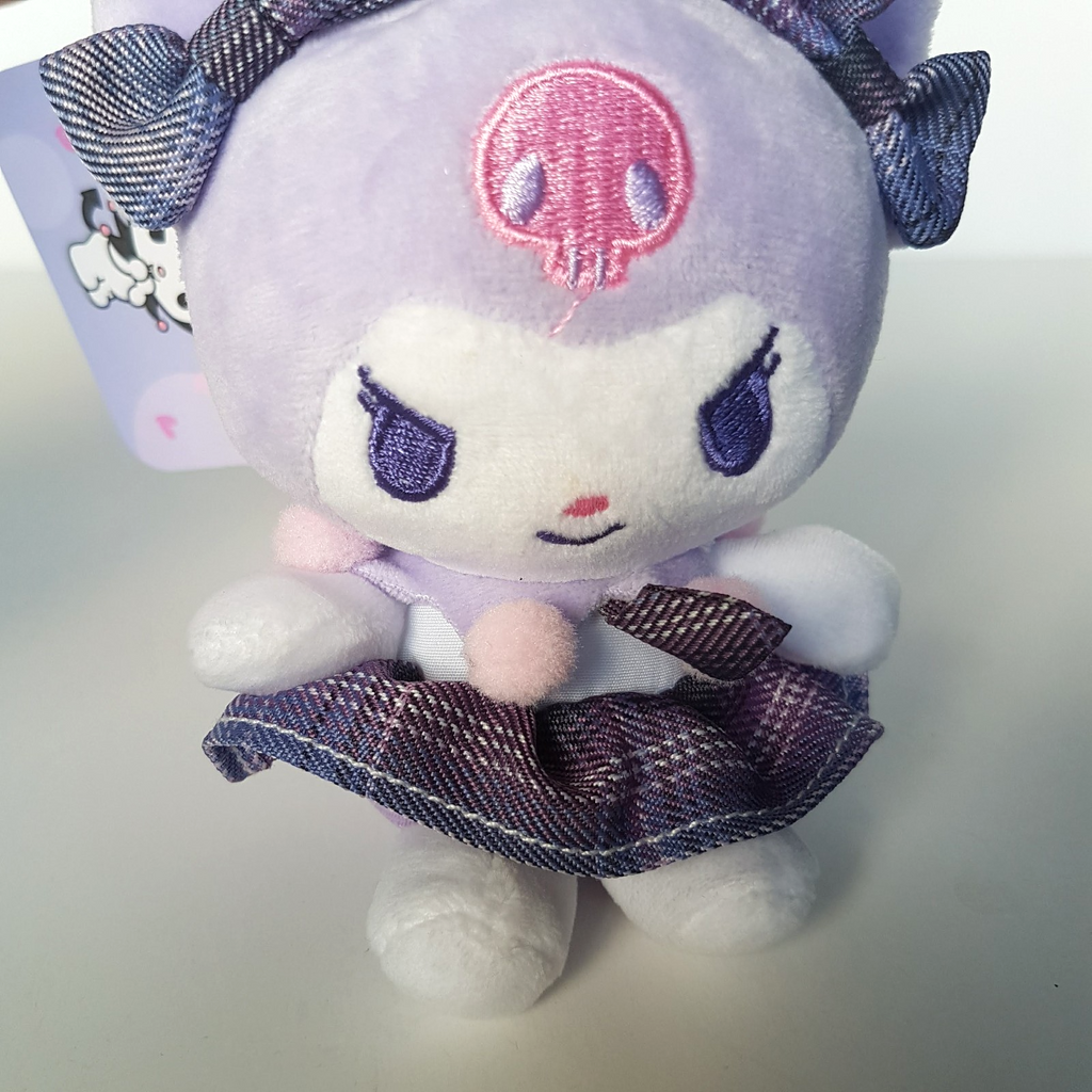 AOGER Sanrio KUROMI Plush Doll Keychain Keyring Bag Charm TAG Accessory Soft Toy4