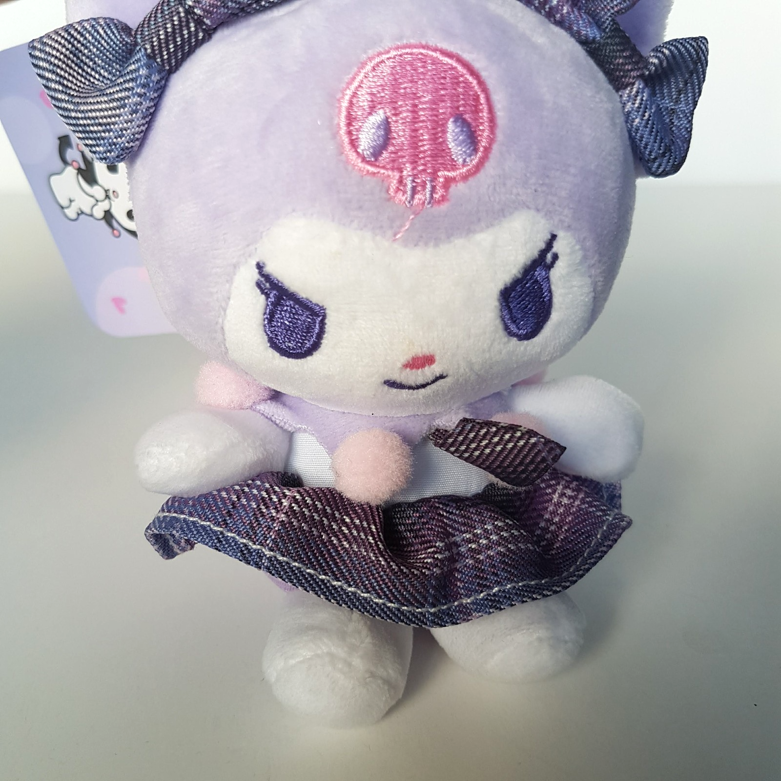 AOGER Sanrio KUROMI Plush Doll Keychain Keyring Bag Charm TAG Accessory Soft Toy4