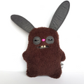 Fuggler BROWN RABID RABBIT Plush Soft Toy Funny Ugly Monster 30cm Big Ears Teeth0