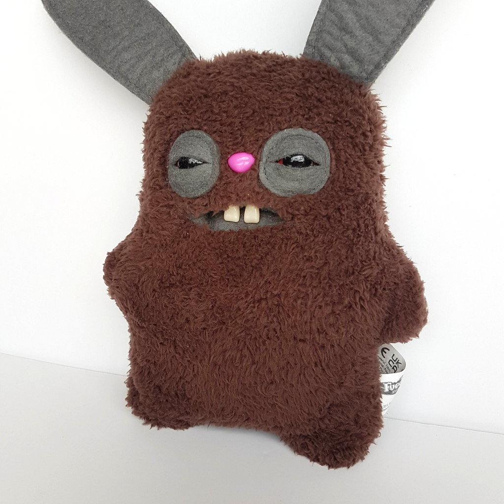 Fuggler BROWN RABID RABBIT Plush Soft Toy Funny Ugly Monster 30cm Big Ears Teeth2